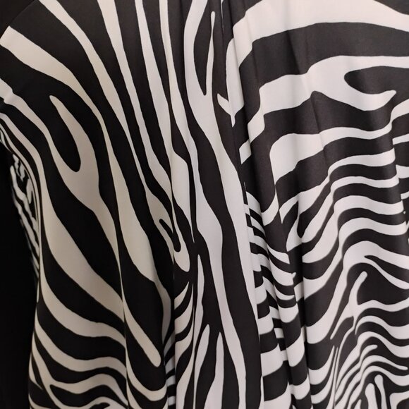 S-DEER Long Sleeve Zebra Pattern Dress – Size XL – New with Tags - Picture 2 of 16